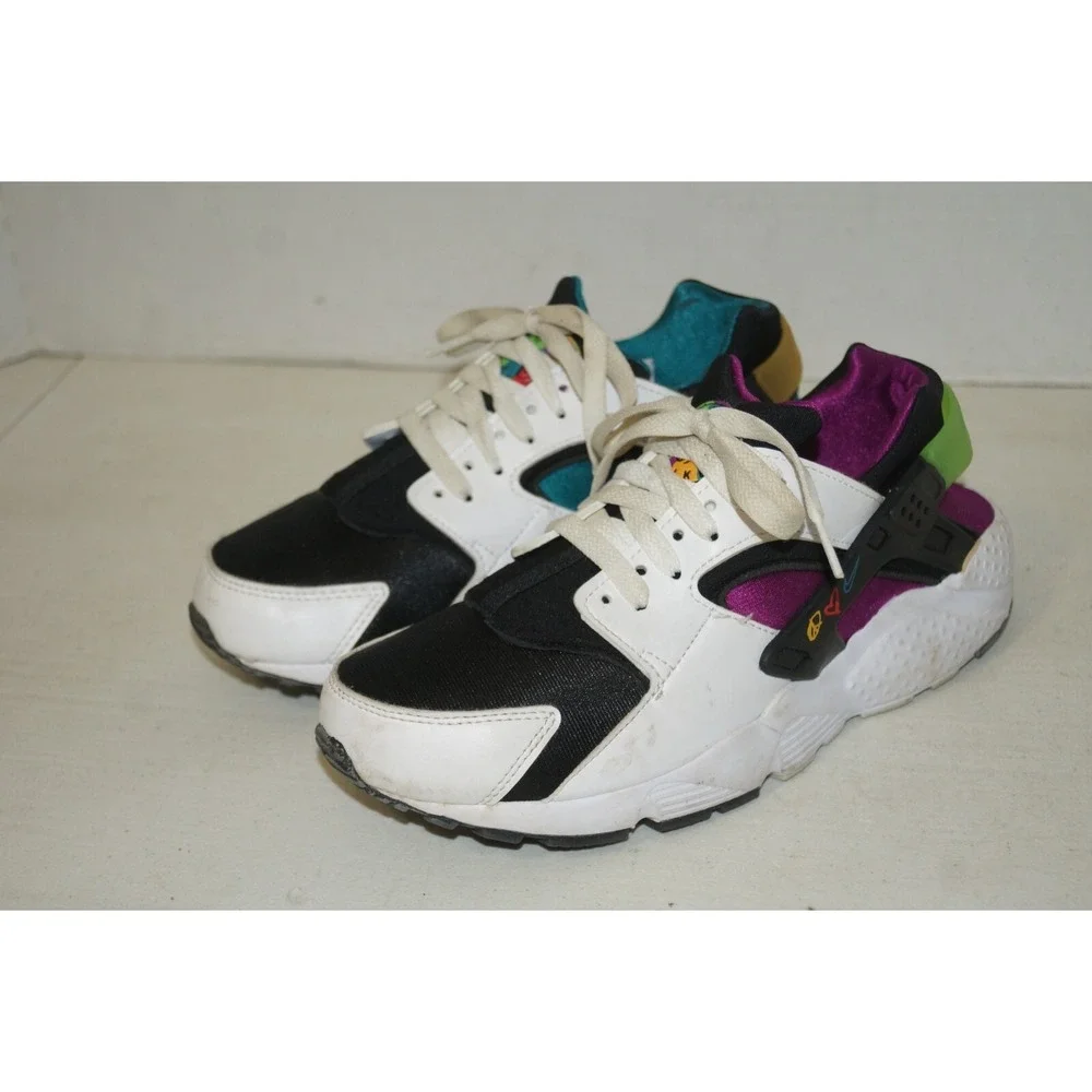 Nike Huarache Run GS Peace Love Size 7Y DM8156-100
